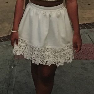 White Express skirt